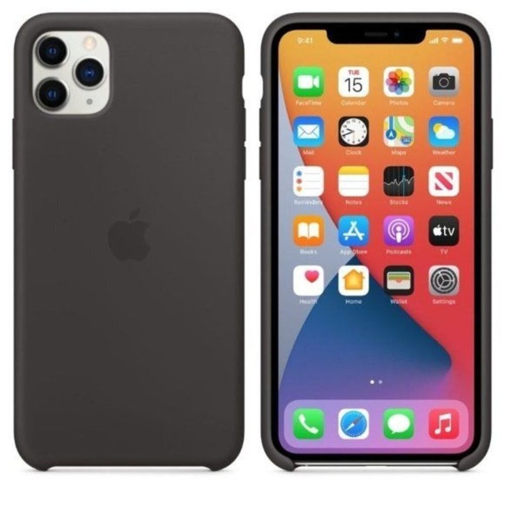 Apple iPhone 11 Pro Max Silicone Phone Case Black Brand New
